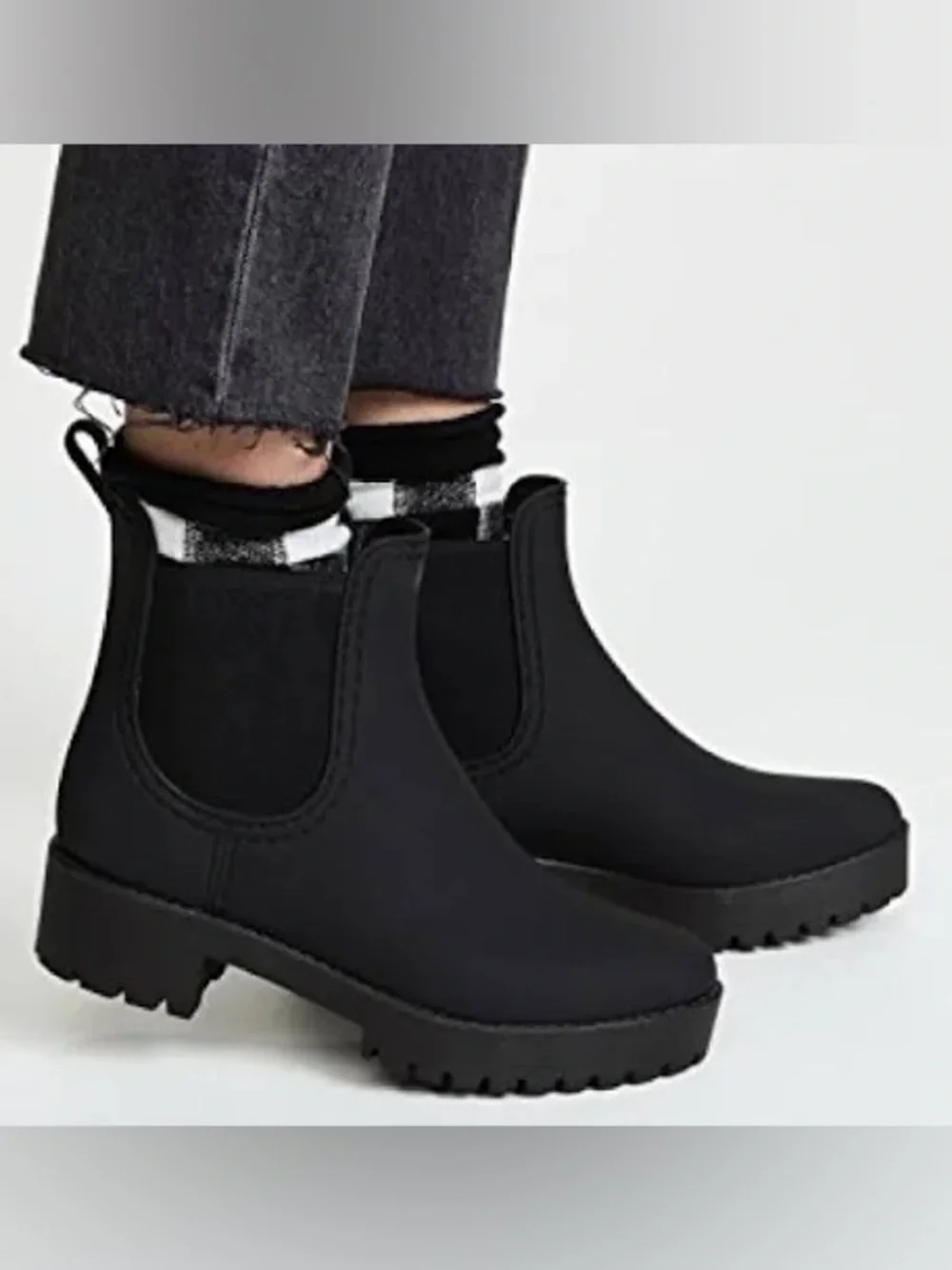 Jeffrey Campbell Cloudy Waterproof Chelsea Rain Boot  Women Size 8.0